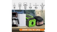 200 W Taşınabilir Güç İstasyonu Güç Kaynağı