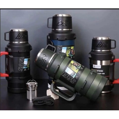 Safe Paslanmaz Çelik 3.2 Litre Termos 48 Saat Sıcak Soğuk Tutma