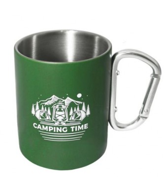 Orcamp Karabina Çelik Kupa Yeşil 180ML