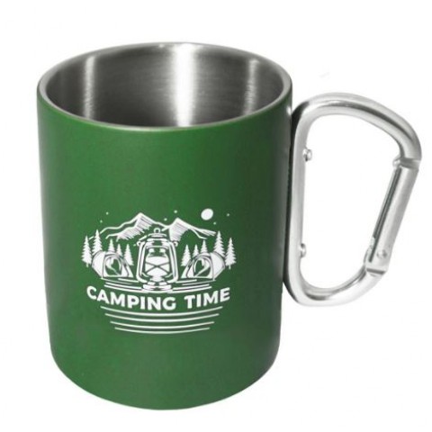 Orcamp Karabina Çelik Kupa Yeşil 180ML