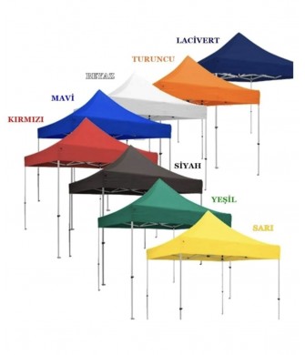 3x3 Otamatik Bahçe Kamp Taziye Şantiye Gazebo Çadır