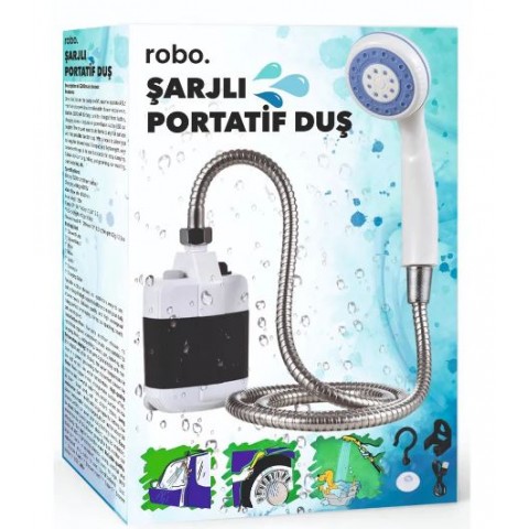 ROBO Şarjlı Portatif Taşınabilir Duş